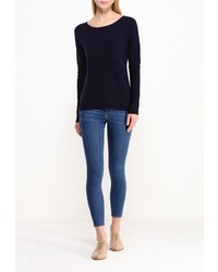 Женский темно-синий свитер с круглым вырезом от Delicate Love