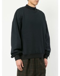 Мужской темно-синий свитер с круглым вырезом от Oamc