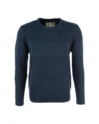Мужской темно-синий свитер с круглым вырезом от E-Bound