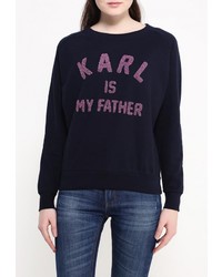 Женский темно-синий свитер с круглым вырезом от Eleven Paris