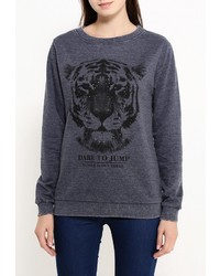 Женский темно-синий свитер с круглым вырезом от Emoi