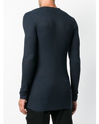 Мужской темно-синий свитер с круглым вырезом от Unconditional