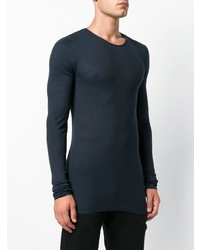 Мужской темно-синий свитер с круглым вырезом от Unconditional