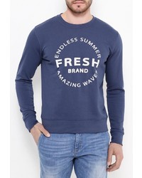 Мужской темно-синий свитер с круглым вырезом от Fresh