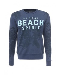 Мужской темно-синий свитер с круглым вырезом от Fresh