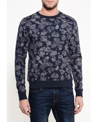 Мужской темно-синий свитер с круглым вырезом от Fresh Brand