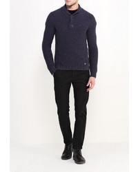 Мужской темно-синий свитер с круглым вырезом от Gas