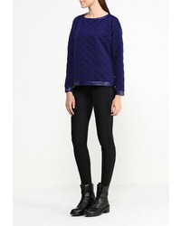Женский темно-синий свитер с круглым вырезом от Gas