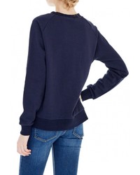 Женский темно-синий свитер с круглым вырезом от Grezzo