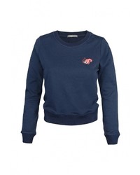 Женский темно-синий свитер с круглым вырезом от Grezzo