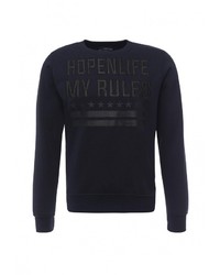Мужской темно-синий свитер с круглым вырезом от Hopenlife