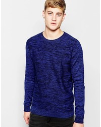 Мужской темно-синий свитер с круглым вырезом от Jack and Jones