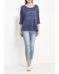 Женский темно-синий свитер с круглым вырезом от Jennyfer