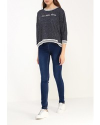 Женский темно-синий свитер с круглым вырезом от Jennyfer