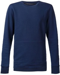 Мужской темно-синий свитер с круглым вырезом от John Elliott + Co