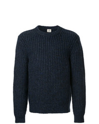 Мужской темно-синий свитер с круглым вырезом от Kent & Curwen