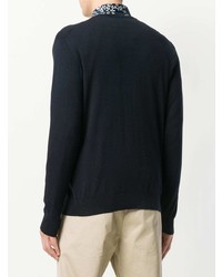 Мужской темно-синий свитер с круглым вырезом от Etro