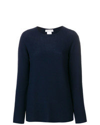 Женский темно-синий свитер с круглым вырезом от Le Tricot Perugia
