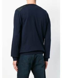 Мужской темно-синий свитер с круглым вырезом от Belstaff