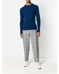 Мужской темно-синий свитер с круглым вырезом от Nuur