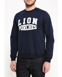 Мужской темно-синий свитер с круглым вырезом от Lion of Porches