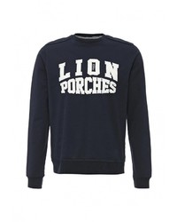Мужской темно-синий свитер с круглым вырезом от Lion of Porches