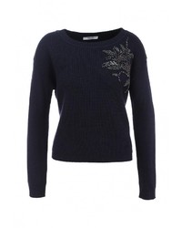 Женский темно-синий свитер с круглым вырезом от Liu Jo Jeans