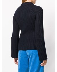 Женский темно-синий свитер с круглым вырезом от Joseph