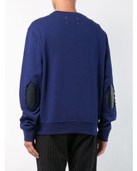 Мужской темно-синий свитер с круглым вырезом от Maison Margiela