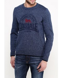 Мужской темно-синий свитер с круглым вырезом от Lonsdale