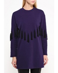 Женский темно-синий свитер с круглым вырезом от LOST INK