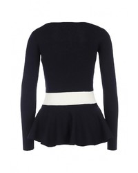 Женский темно-синий свитер с круглым вырезом от LOST INK