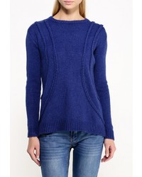 Женский темно-синий свитер с круглым вырезом от LOST INK