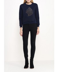 Женский темно-синий свитер с круглым вырезом от Louche