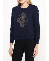 Женский темно-синий свитер с круглым вырезом от Louche