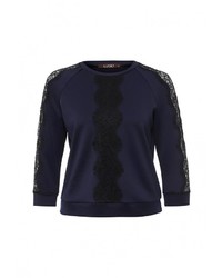 Женский темно-синий свитер с круглым вырезом от Lusio