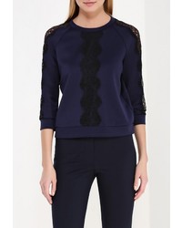 Женский темно-синий свитер с круглым вырезом от Lusio