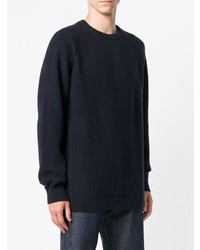 Мужской темно-синий свитер с круглым вырезом от Barbour