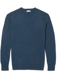 Мужской темно-синий свитер с круглым вырезом от Margaret Howell