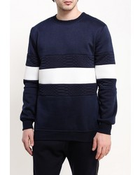 Мужской темно-синий свитер с круглым вырезом от Max&amp;Jenny