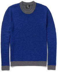 Мужской темно-синий свитер с круглым вырезом от McQ