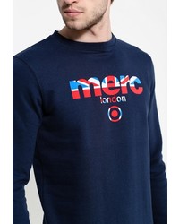 Мужской темно-синий свитер с круглым вырезом от Merc