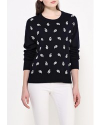 Женский темно-синий свитер с круглым вырезом от MICHAEL Michael Kors