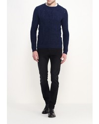 Мужской темно-синий свитер с круглым вырезом от Minimum