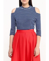 Женский темно-синий свитер с круглым вырезом от Morgan