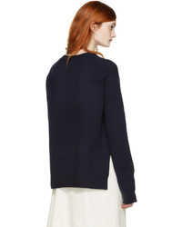 Женский темно-синий свитер с круглым вырезом от Acne Studios