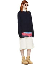 Женский темно-синий свитер с круглым вырезом от Acne Studios