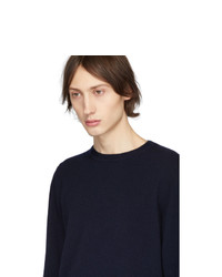 Мужской темно-синий свитер с круглым вырезом от Norse Projects