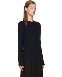 Женский темно-синий свитер с круглым вырезом от A.P.C.