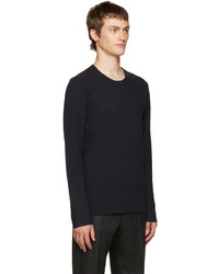 Мужской темно-синий свитер с круглым вырезом от Acne Studios